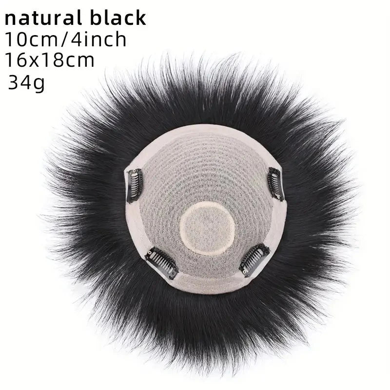 Men's Invisible Natural Looking Human Hair Topper
