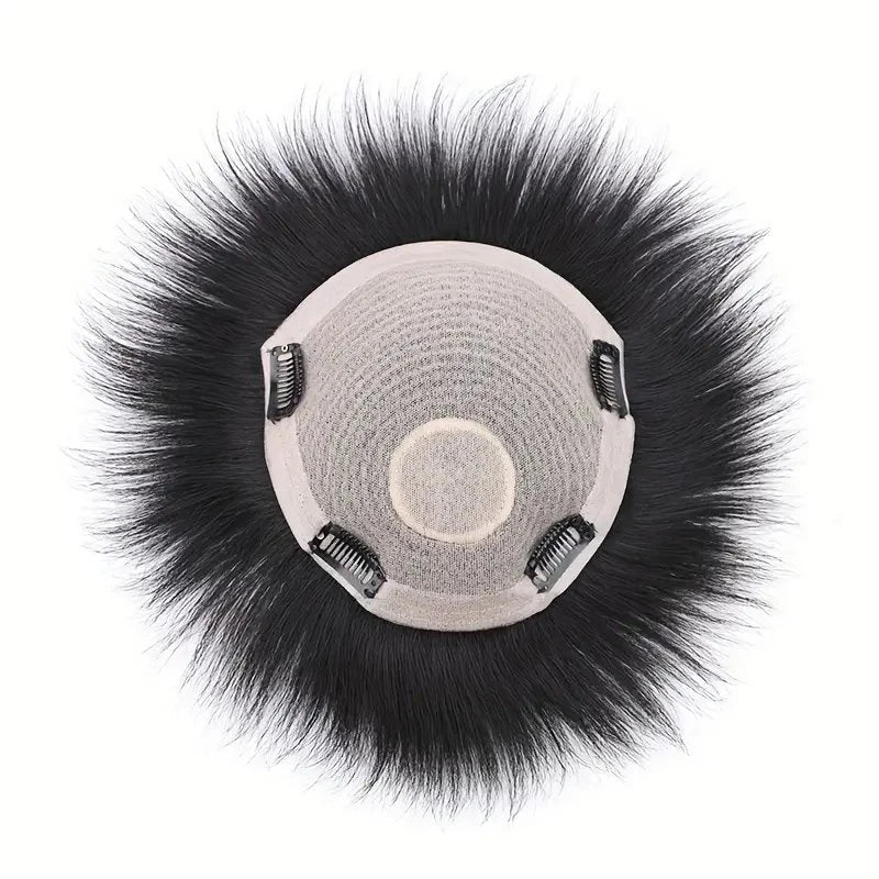 Men's Invisible Natural Looking Human Hair Topper