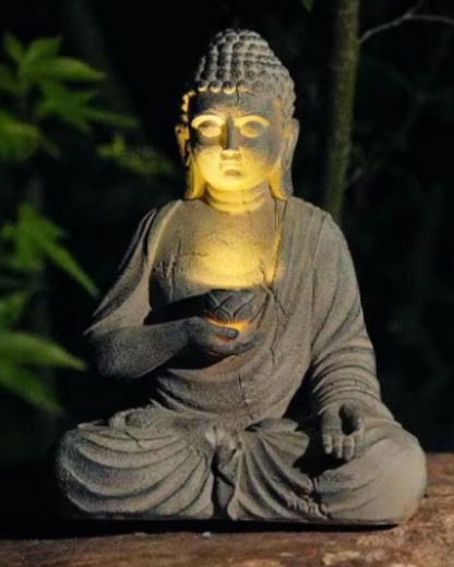Solar Powered Garden Buddha Statue