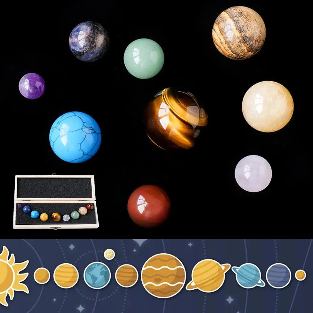 Natural Crystal Planets Ball Healing Chakra Energy