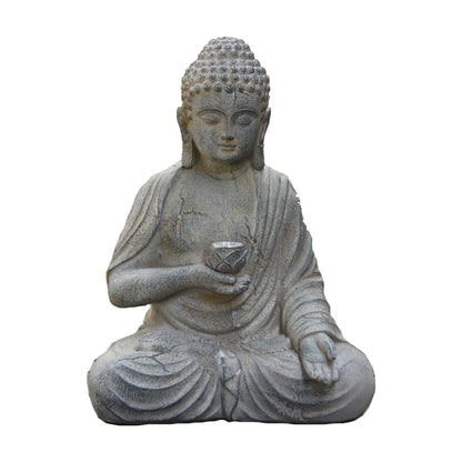 Solar Powered Garden Buddha Statue