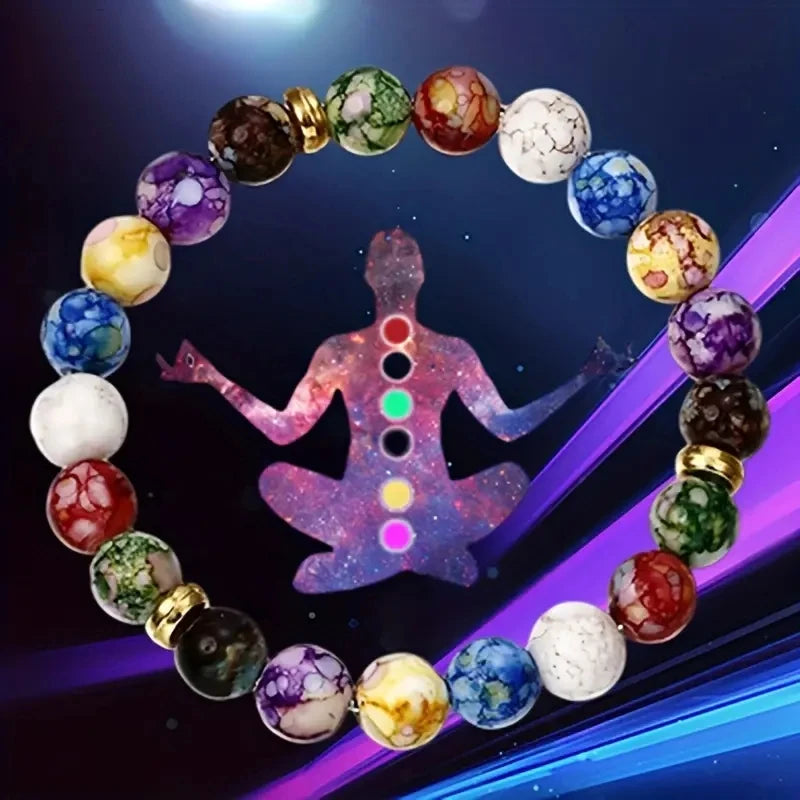 Chakra Healing Energy Stone Bracelet