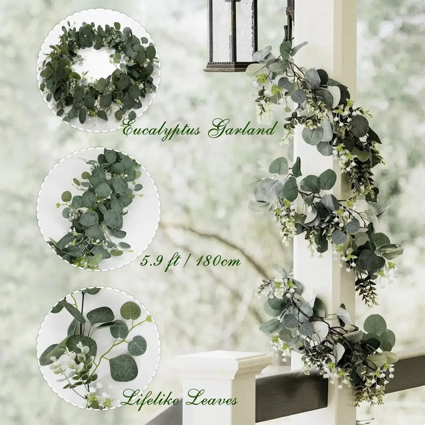 Artificial Eucalyptus Leaves Decoration