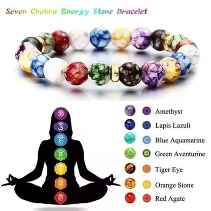 Chakra Healing Energy Stone Bracelet