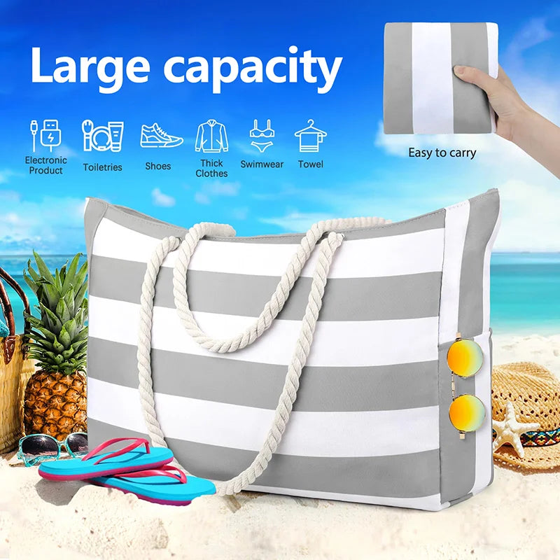 Large Foldable Waterproof Beach Bag
