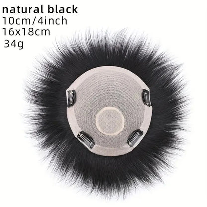 Men's Invisible Natural Looking Human Hair Topper
