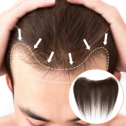 6inches Human Hair Men Front Toupee