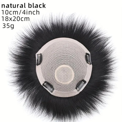 Men's Invisible Natural Looking Human Hair Topper