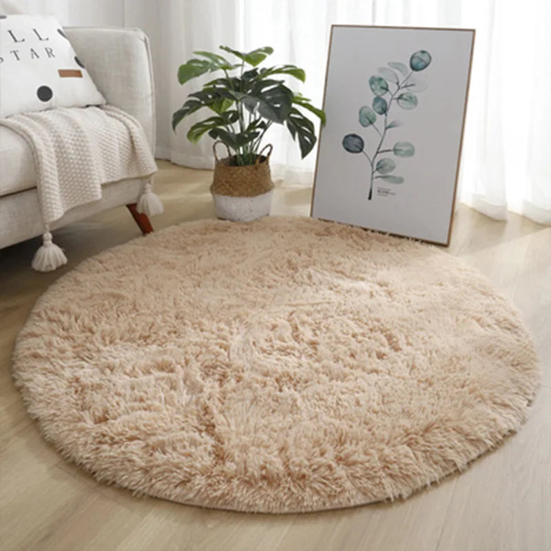 Soft Plush Round Rug Mat (100cm x 100cm)