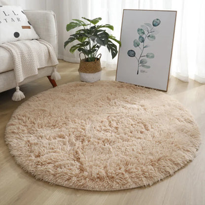 Soft Plush Round Rug Mat (100cm x 100cm)
