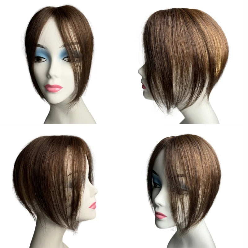 Human Hair Toppers Clip In Hairpieces For Women
