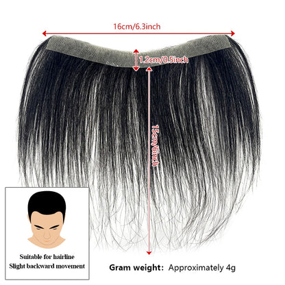 6inches Human Hair Men Front Toupee