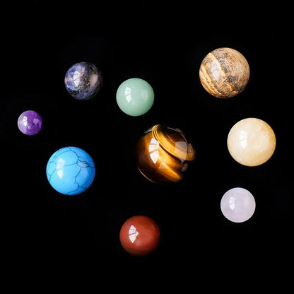 Natural Crystal Planets Ball Healing Chakra Energy