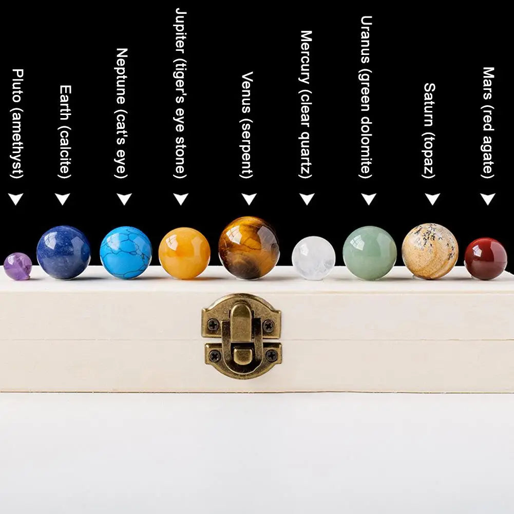 Natural Crystal Planets Ball Healing Chakra Energy