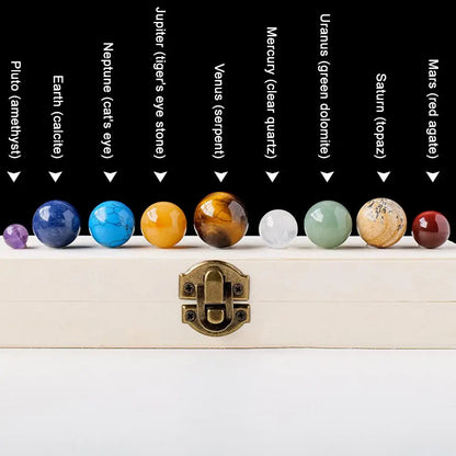 Natural Crystal Planets Ball Healing Chakra Energy