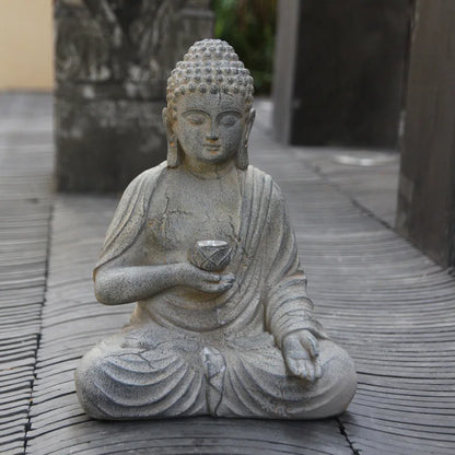 Solar Powered Garden Buddha Statue