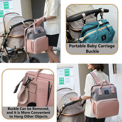 Lightweight New-Mum Nappy Bag With Portable Folding Crib